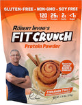 Fit Crunch Tri-Blend Whey Protein Keto Friendly Low Calories High Protein Gluten Free Soy Free (18 Servings Cinnamon Twist)