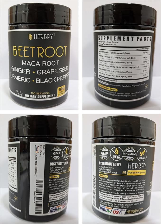 Bundle 6in1 Magnesium Glycinate Supplement &amp 6in1 Beet Root Capsules