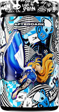 AFTERDARK INHUMAN Void Pre-Workout Powder Enhanced Mind-Muscle Connection Sustained Energy Potent Nootropic Blend Vegan Gluten-Free Soy-Free 400mg Caffeine No Crash Blue Madness