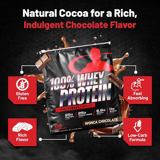 Goliath Labs 100% Whey Protein Cold Filtered Whey Protein - Rapid Amino Acid Delivery - Natural Coco for a Rich Chocolate Flavor - Tub Weighs 5 Pounds Contains 68 Servings
