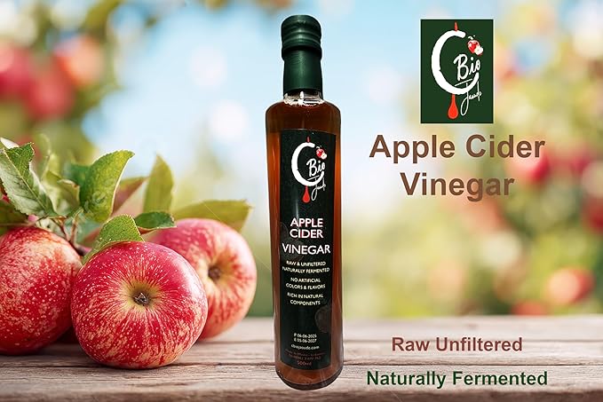 C Bio Apple Cider Vinegar 500 ML Raw Unfiltered - Imported Lebanon