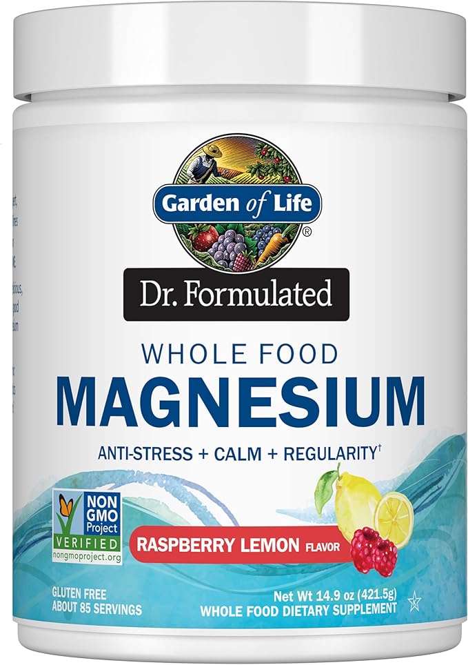 Garden of Life Dr. Formulated Whole Food Magnesium Raspberry Lemon 14.9 oz (421.5 g)
