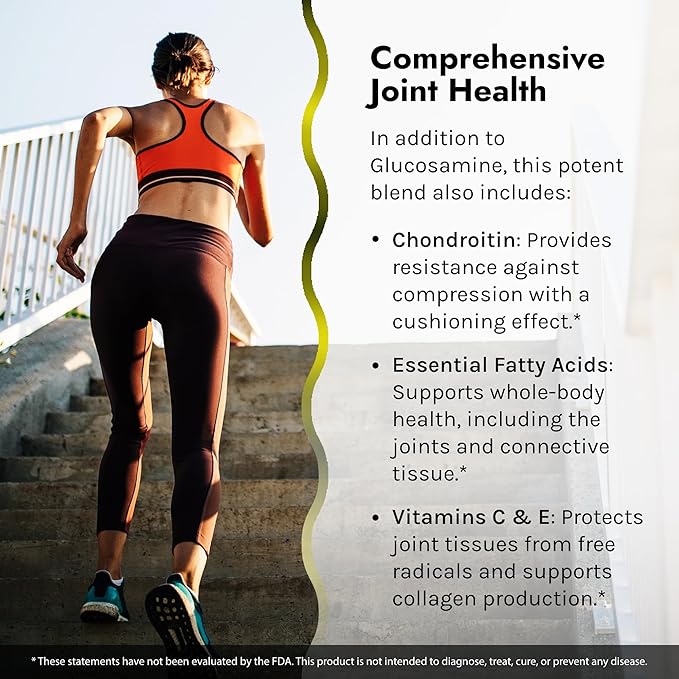 Inholtra Premium Lubri-Joint - 120 Liquid Soft-Gels - with Glucosamine Chondroitin Omega Fatty Acids + Vitamins C D &amp E - 40 Servings
