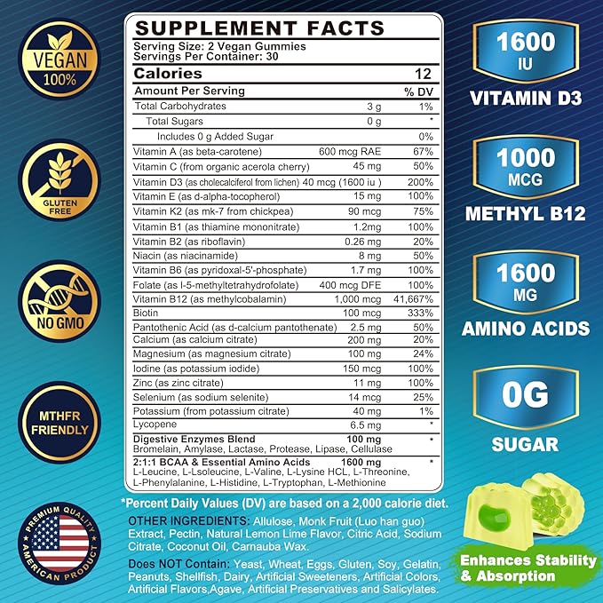 Womens Multivitamin Gummies 120 Count + Mens Multivitamin Gummies 120 Count