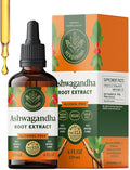 HERBAMAMA Ashwagandha Drops - Vegan Relaxation &amp Mood Support with Ashwagandha Root Extract - Non-GMO Alcohol &amp Sugar-Free Calming Supplements for Adults - 56-Day Supply
