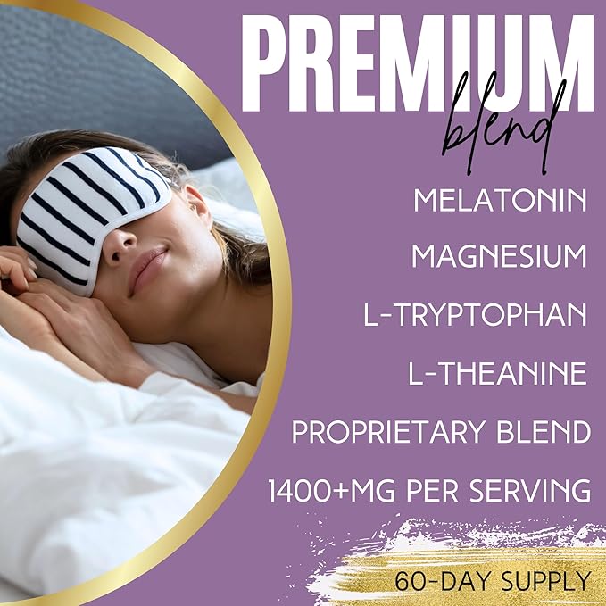 Lumen Naturals - Natural Sleep for Adults – Herbal Supplement with Melatonin Valerian Root Magnesium - Deep Sleep Support to Promote Calm Deep Sleeping for Better Rest (180 Count)