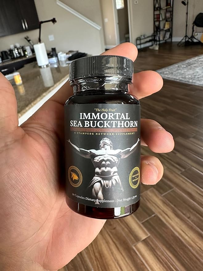 Immortal Sea Buckthorn Capsules – Ancient Power Modern Vitality for Men and Women with Omega 3 6 7 9 and Antioxidants for Radiant Skin Energy &amp Immune Support.