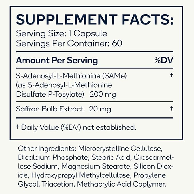 Mood - Emotional Balance &amp Serotonin Support Supplement - Same Saffron Extract - 60 Tablets (Mood)