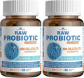 Raw Probiotics for Women &amp Men - 100 Billion CFU 35 Strains Organic Prebiotics &amp Natural Digestive Enzymes for Digestive Gut &amp Immune Health - Soy and Gluten Free Non-GMO 120 Vegan Ca