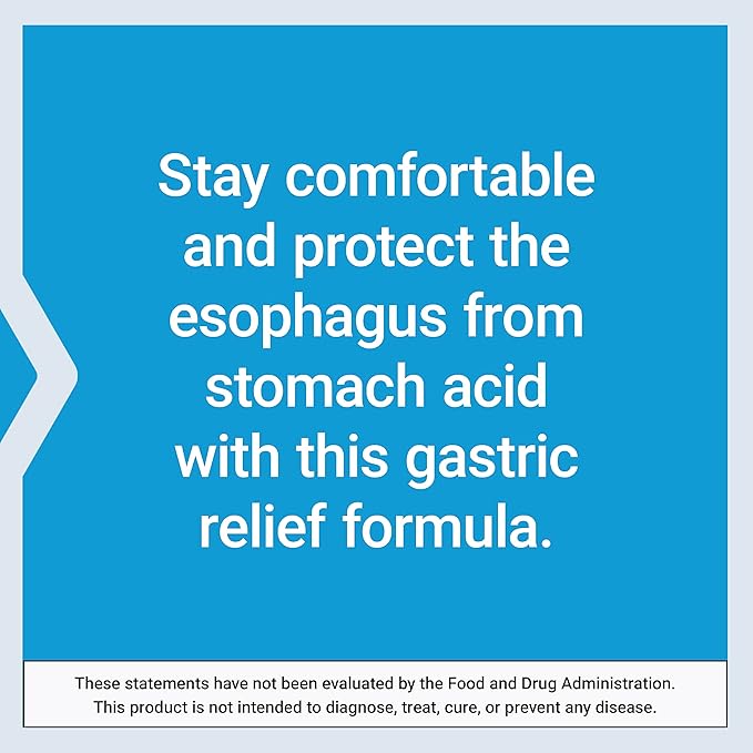 Life Extension Esophageal Guardian alginic Acid Potassium Bicarbonate get Long-Lasting Relief from gastric Distress Vegetarian Non-GMO Gluten-Free 60 Vegetarian chewable Tablets