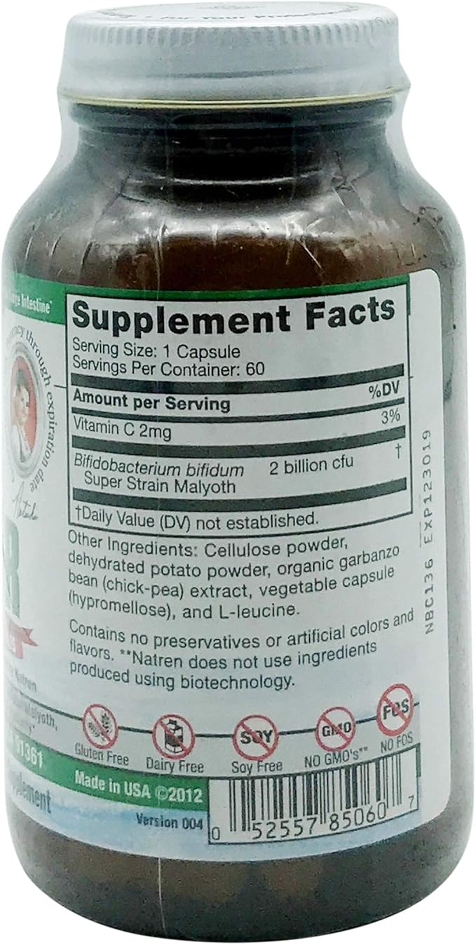 Natren Bifido Factor Dairy Free 60 Capsules