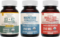 Magnesium (60 ct) Plant D3 5000 IU + K2 MK-7 (60 ct) &amp Whole-Food Vitamin C (90 servings) Bundle | Vegan Supplements for Energy Muscle &amp Immune Support | USDA Organic Non-GMO Gluten-Free