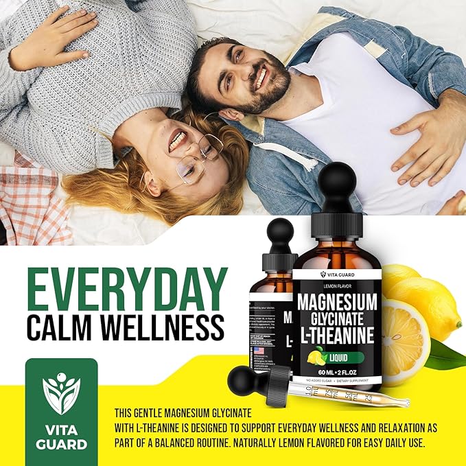 L-Theanine Magnesium Glycinate Chamomile Liquid Supplement