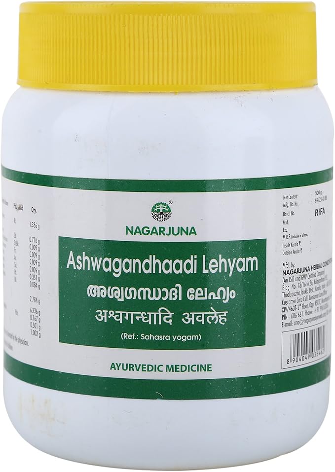 NAGARJUNA Ashwagandhaadi Lehyam -500 Gram with Free Pachak Methi