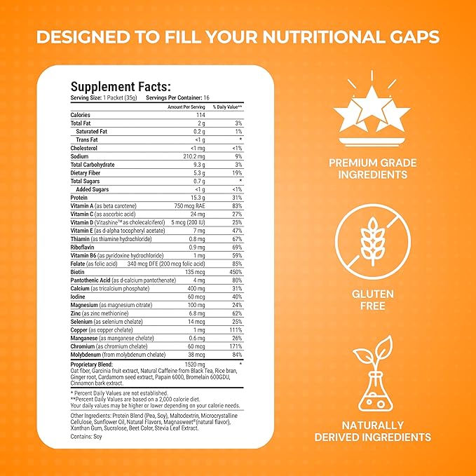 Le-Vel Thrive Vegan Protein Shake | 16 Packets 35g | Gluten-Free Plant-Based Protein with Probiotics Fiber &amp Enzymes | Supports Lean Muscle &amp Digestive Health (16 Packets (Pack of 1) Vanill