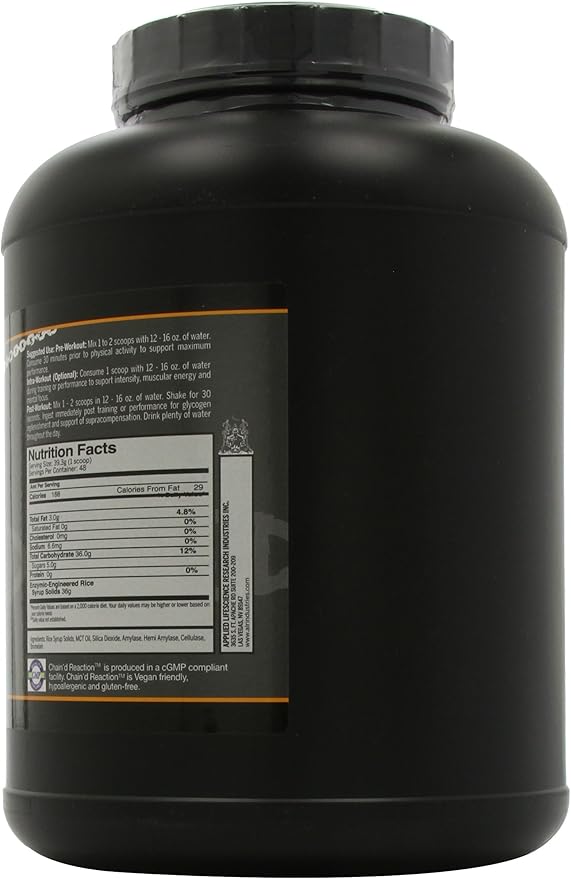Chain'd Reaction Nutrition Supplement Unflavored 4.85 Pound