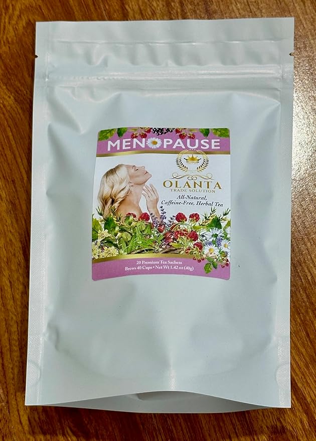MENOPAUSE TEA - natural support menopause vitamins for women menopause support dietary supplement support when hot flashes menopause natural with Ashwagandha - 20 Premium Tea Sachets