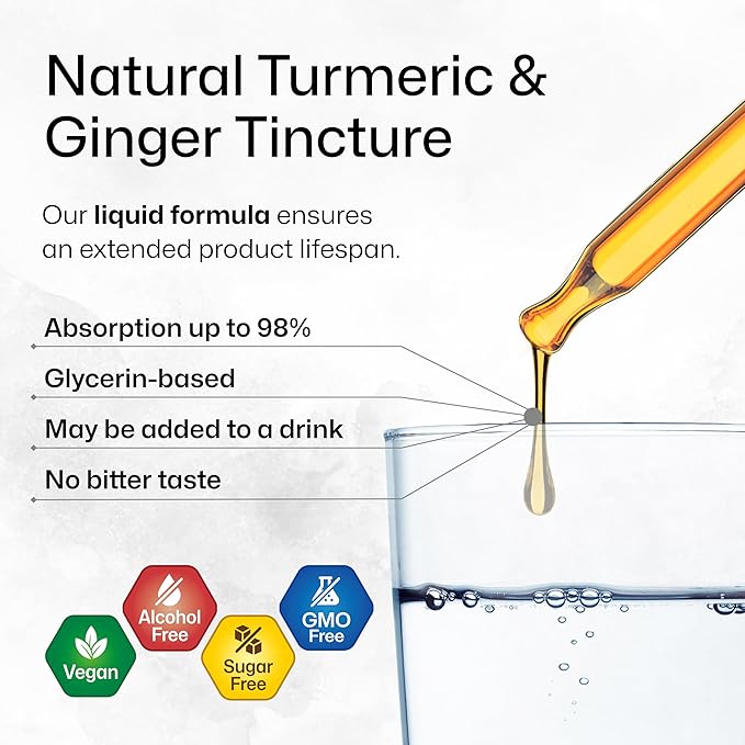 Maca Ashwagandha Tincture 4 Fl. Oz. &amp Turmeric Ginger Tincture 4 Fl. Oz.