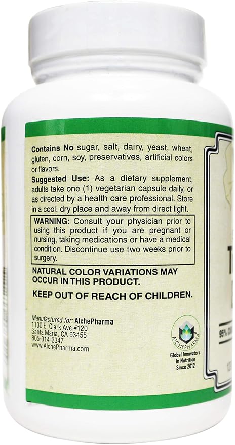 Turmeric Curcumin Supplement 500mg - Standardized to 95% Curcuminoids - Vegan Non-GMO Gluten Free