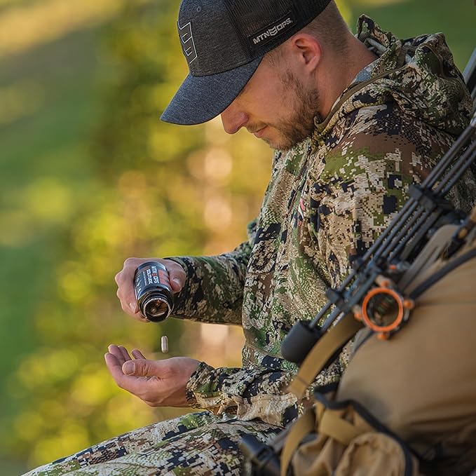 MTN OPS Solitude High-Altitude Performance Adaptogenic Complex - Reishi Mushroom &amp Milk Thistle Altitude Complex - Golden Root Schisandra and Grapeseed Extracts 25 Servings Veggie Capsules