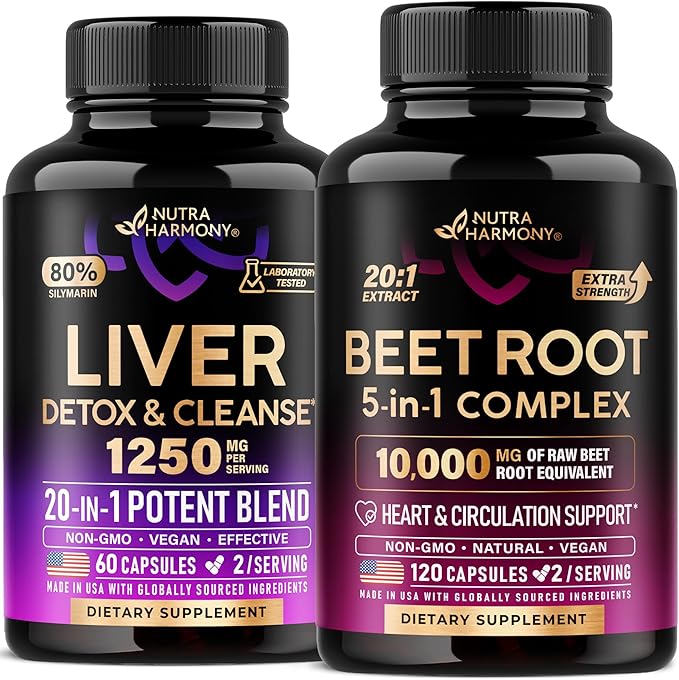 NUTRAHARMONY Liver Support &amp Beet Root Capsules
