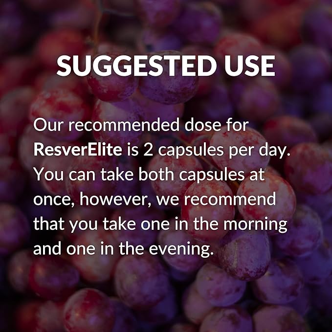 Mara Labs ResverElite | Bioavailable Resveratrol | Vegan No Fillers and Non-GMO | 60 Vegan Capsules