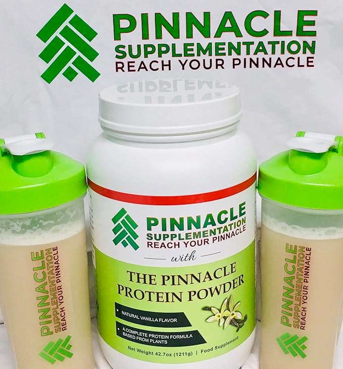 Pinnacle Vegan Vanilla Plant Protein Powder 31g Pea &amp Rice Protein Keto Low Carb Sugar Free Gluten Free Lactose Free Dairy Free Protein Powder Without Artificial Sweeteners 30 Servings