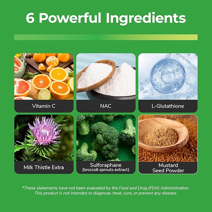 Vital Detox Liver Supplement - First Enzyme-Focused Liver Health Formula - Contains NAC with Milk Thistle Sulforaphane and More 90 Servings