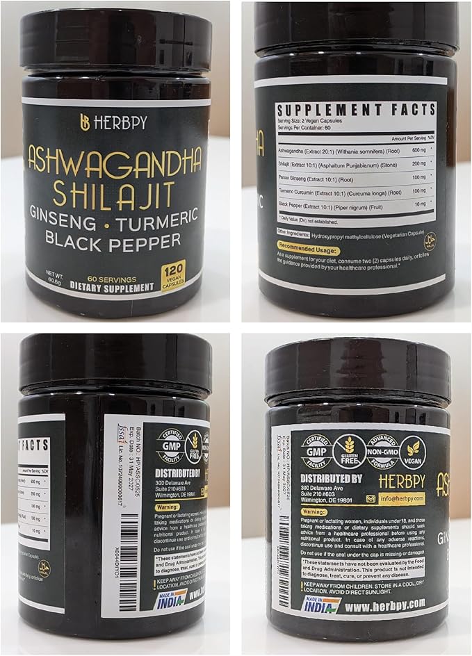 Bundle 5in1 Ashwagandha Shilajit &amp 6in1 Citrus Bergamot Supplements
