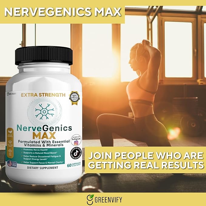 NerveGenics Max 60 Capsules 30-Day Supply (3)