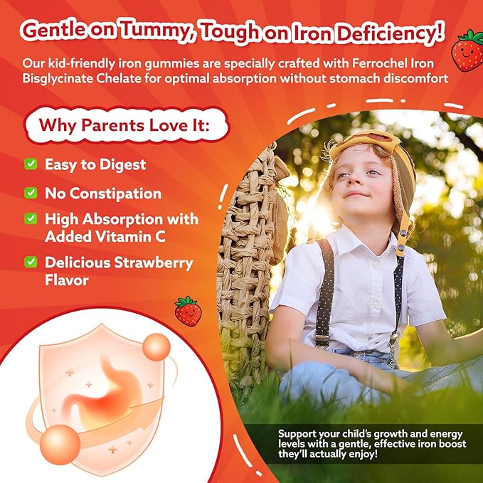 Kids Magnesium Liquid Drops &amp Iron Gummies for Kids &amp Teens &amp Adults