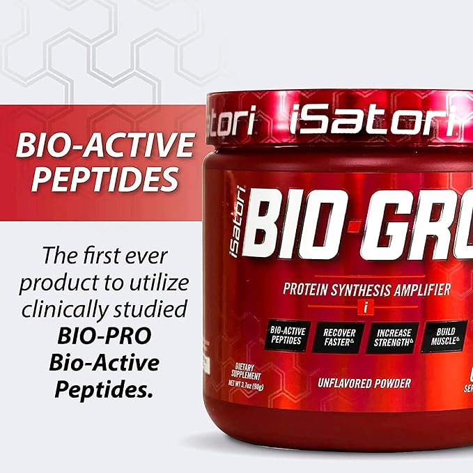 iSatori Bio-GRO Vanilla Ice Cream (60 Servings) &amp Bio-Active Whey Protein Powder Unflavored (30 Servings)