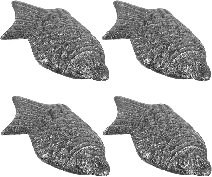 LUOZZY 12pcs Natural Iron Fish Cooking Supplement Cast Tools for Vegan Athletes and Pregnant Women