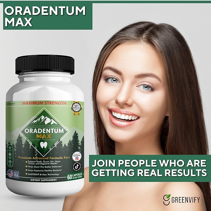 Oradentum Max Probiotic Supplement 40 Billion CFU 60 Capsules 30 Day Supply (2)