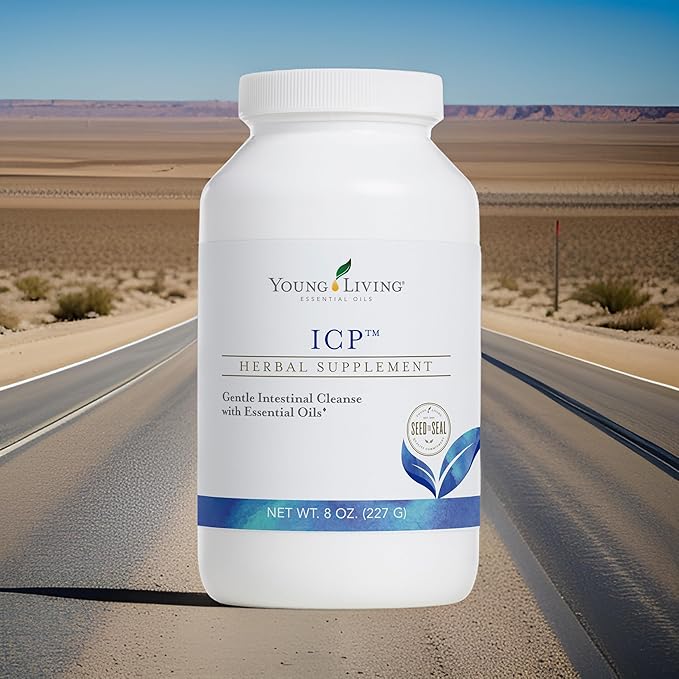 Young Living ICP 8oz. - Premium Essential Oils Nutrient Absorption Support Powder - Psyllium Fiber Supplement with Natural Soluble and Insoluble Fiber Blend