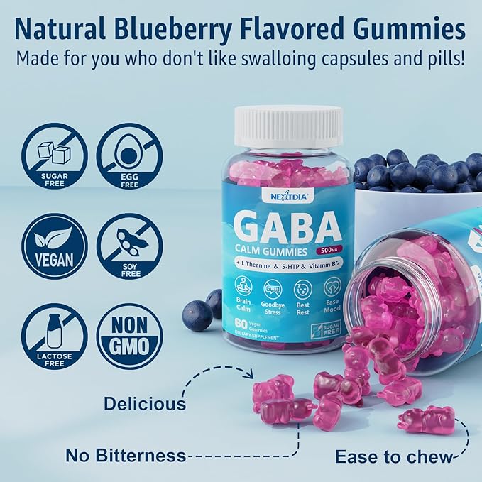 GABA GummiesMelatonin Free Natural Sleep Gummies