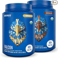 BIRDMAN Falcon Vegan Protein Powder Organic Stevia &amp Sugar Free Plant Based Low Carb Dairy Free Keto Non Whey Probiotic Pea Protein | Combo Pack: Vanilla &amp Chocolate Flavors - 40 Servi