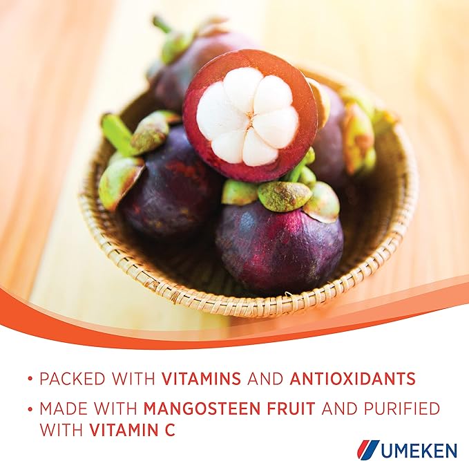 Umeken Elastin Beauty Powder Supplement with Collagen Peptides Hyaluronic Acid Vitamin C and Mangosteen Fruit Women’s Health and Wellness 2 Month Supply 120 Packets