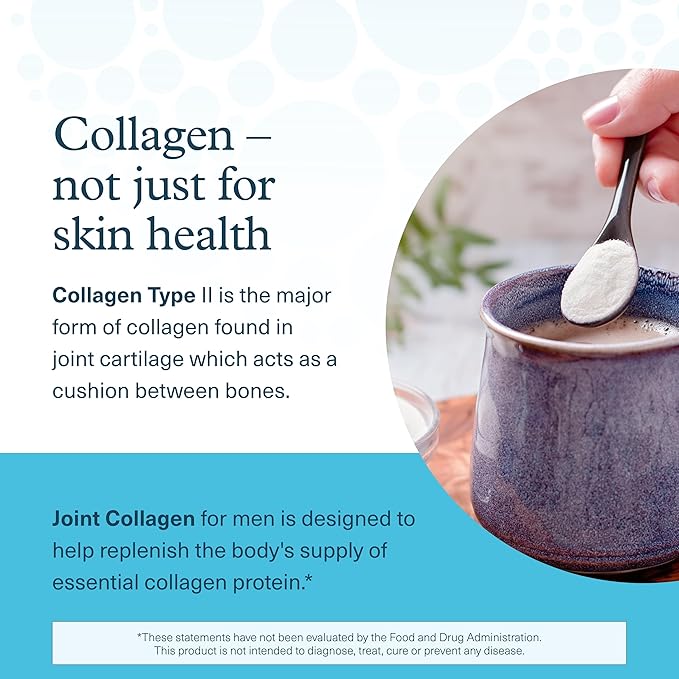 Youtheory Men’s Joint Collagen - Hydrolyzed Collagen Peptides Capsules - with Amino Acids &amp Natural Ingredients - Supports Muscle &amp Joint Health* - 120 Tablets (60-Day Supply)