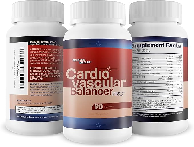 Cardiovascular Balancer Pro - Our Best Blood Flow Supplement for Full Circulatory System Health - Circulation Supplements for Men &amp Women - Circulation and Vein Support Vitamins for Cardio Balance
