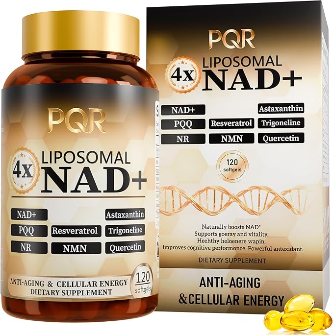 NAD Supplement 1200mg - Liposomal NAD+ Nicotinamide Riboside with Resveratrol NAD Plus Boosting - Support Cellular Health Stamina &amp Healthy Aging for Women &amp Men- 120 Softgels