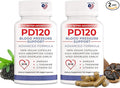 Natural Blood Pressure Support Supplement: 8-in-1 Formula with Black Odorless Garlic High-Absorption CoQ10 (Pack of 2)