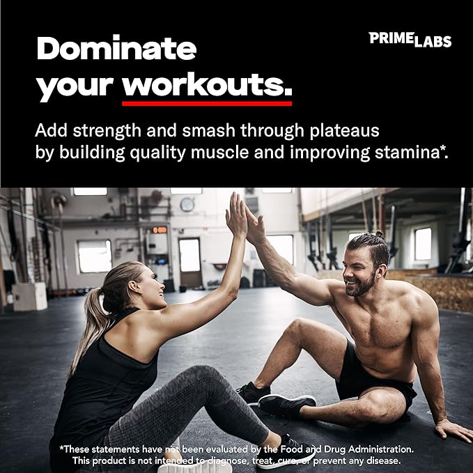Prime Labs Prime Test + Creatine Capsules