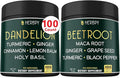 Bundle 6in1 Dandelion Supplement &amp 6in1 Beet Root Capsules - Support Digestive Immune and Heart Health