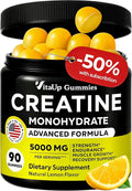 Creatine Monohydrate Gummies for Men &amp Women - USA Made Monohydrate Creatine for Men 5000mg Per Serving - Supports Energy Levels Training Endurance &amp Muscle Performance - 90 Gummies