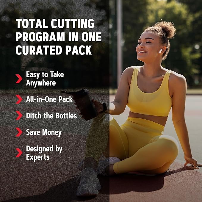 GNC AMP Ripped Vitapak - Clinically Proven Weight Loss Support* - Slimvance 900mg Daily - Cutting Program - 1 Month Supply