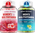 Mens Multivitamin Gummies 60 Count + Womens Multivitamin Gummies 60 Count