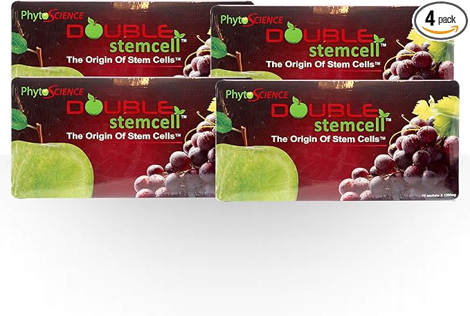 4 Pack PhytoScience Double Stem Cell Apple Grape StemCell Anti Aging Swiss Quality Formula