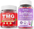 Saffron with Magnesium Glycinate TMG Supplements Gummies 3Pack