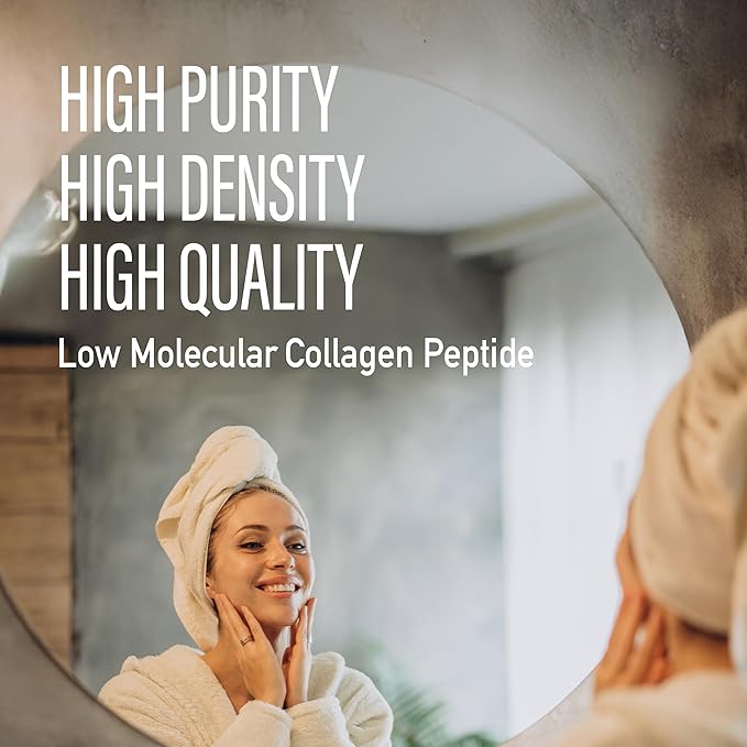 NANOWELL 3H Collagen Peptide 60 Sticks X 3 Boxes for 3 Months - I II &amp III with Vitamin AC E Hydrolyzed Elastin Peptide and Hyaluronic Acid - Hair Nail Skin and Joint Support (180 Count)